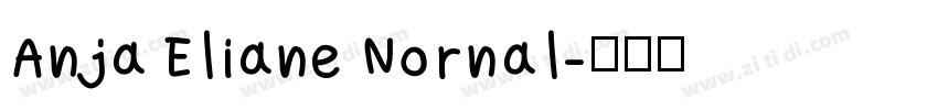 Anja Eliane Nornal字体转换